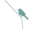 Turquoise bird aluminum lasercut profile design for garden and home decoration