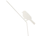 White bird aluminum lasercut profile design for garden and home decoration