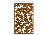 Figue tree perforated corten for terrace screens
