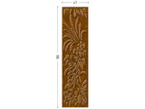 Forest screen CorTen lasercut 3D leaf design