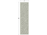 Forest screen grey aluminum laser cut 3D leaf design