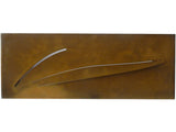 minimalistic outdoor wall lamp with grass leaf design