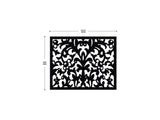 Lace black screen perforated lasercut aluminum divider
