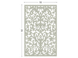 Lace grey screen perforated lasercut aluminum divider