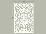 Lace white screen perforated lasercut aluminum divider