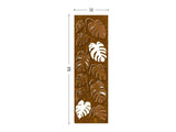 Monstera screen lasercut CorTen wall decor