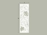 Monstera white screen lasercut wall sculpture decor