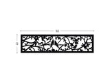 Parrots black screen lasercut aluminium terrace and room divider