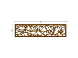 Parrots corten screen lasercut terrace and room divider