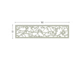 Parrots grey screen lasercut aluminium terrace and room divider