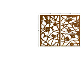 Quince corten screens outdoor room divider, wall decoration