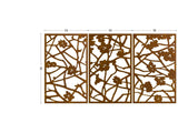 Quince corten screens outdoor room divider, wall decoration