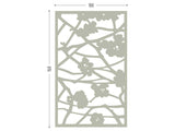 Quince grey aluminum screens; outdoor room divider, wall decoration