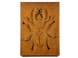 Raw laser cut corten steel wall sculpture for indoors or outdoors decor
