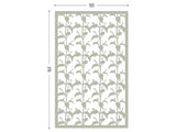 Stemona grey screen lasercut aluminum terrace and room divider