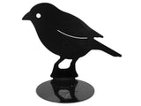 Black bird aluminum lasercut profile design for garden and home decoration