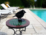 Black bird aluminum lasercut profile design for garden, pool and home decoration