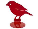 Red bird aluminum lasercut profile design for garden and home decoration