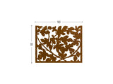 Figue tree perforated corten for terrace screens