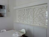 Quince screens white aluminum lasercut wall decor