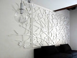 Quince screens white aluminum lasercut wall decoration